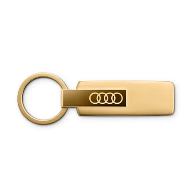 Produktbild von Original Audi Schlüsselanhänger Edelstahl, gold
