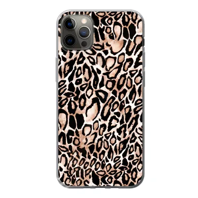 Produktbild von MuchoWow® Handyhülle Schutzhülle Hülle für iPhone 13 Pro Max Panther Druck - Schwarz - Flecken Silikon Softcase Handy Hülle - Mobiltelefon