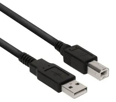 Obrázek produktu pro Ewent EC2402, 1,8 m, USB A, USB B, USB 2.0, Samec/samec, Černá