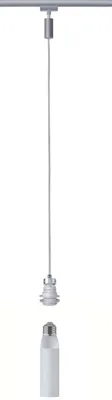 Zdjęcie produktu dla Paulmann System szynowe URail, lampa wisząca LED 2Easy, 1 x 5,5W, gwint E27, chrom matowy, 230V, metal