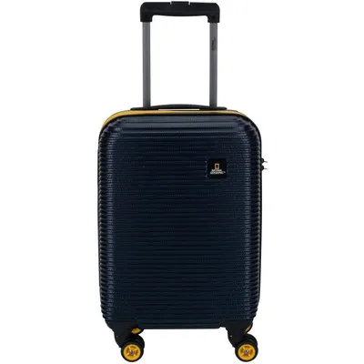 Immagine prodotto di Valigia rigida National Geographic, con 4 ruote piroettanti, lucchetto numerico, conforme alle normative doganali, trolley di piccole dimensioni (S), 54 cm, colore blu navy