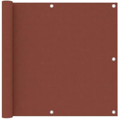 Immagine prodotto di Parete per terrazza - 90x300 cm - Privacy - Tessuto Oxford - Terracotta - Resistente al vento e ai raggi UV - Divisorio per balcone