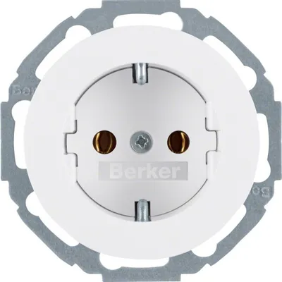 Produktbild von Berker 47452089 - Typ F - Weiß - Thermoplast - IP20 - 250 V - 16 A