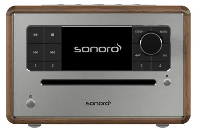 Produktbild von Sonoro ELITE, Digital, DAB, DAB+, FM, Spieler, CD, CD-R, CD-RW, Abspielen/Pause, Skip down, Skip up, Stopp, Vorderseite