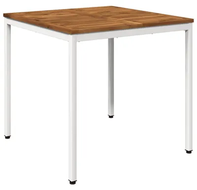 Obrázek produktu pro vidaXL Venkovní stůl, přírodní barva a bílá, 80 x 80,5 x 75 cm