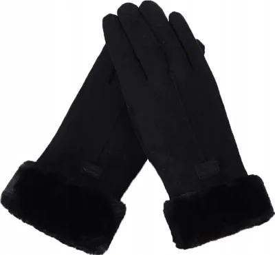 Produktbild von Damen Lederhandschuhe TOUCHSCREEN Schwarz R03