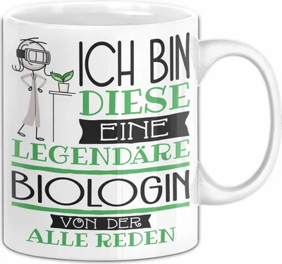 Produktbild von Biologin Tasse Geschenk Ich Bin Diese Eine Legendäre Biologin Von Der Alle Reden Geschenkidee Geburtstag Weihnachten (Weiß)