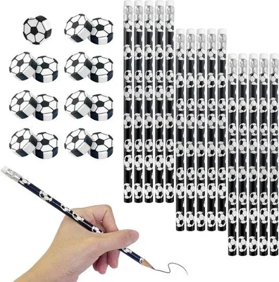 Immagine prodotto di Set di matite da calcio con gomma nera