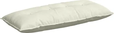 Image de vidaXL Coussin de dossier Crème 120 x 50 cm velours côtelé