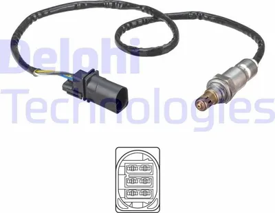 Produktbild von DELPHI Lambdasonde für OPEL Mokka / Mokka X (J13) vor-Kat Beheizt 500mm ES21303-12B1
