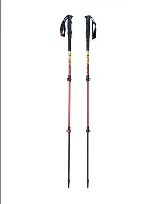 Produktbild von Viking Lhotse Trekkingstöcke Schwarz/Rot