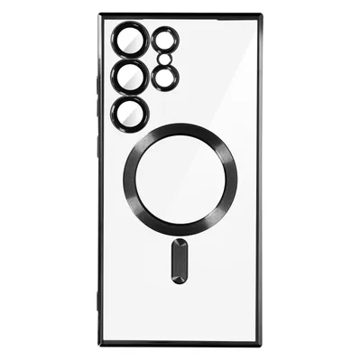 Produktbild von MagSafe Schutzhülle für Samsung S23 Ultra Kameraschutz Transparent / Schwarz