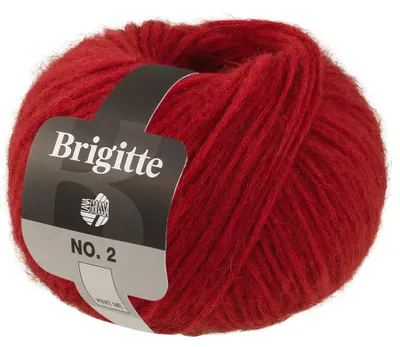 Produktbild von Lana Grossa BRIGITTE NO. 2 Wolle 50 g 140 m Alpaka Baumwolle Strickgarn Farbe 009 - Rot
