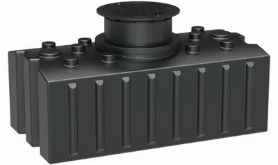 Produktbild von GreenLife Regenwasser-Flachtank 2.000 l mit Ausgleichsdom und begehbarer Abdeckung