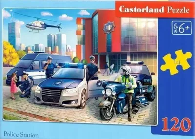 Produktbild von Castorland Polizeistation Puzzle 120 Teile Lernspielzeug