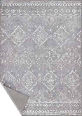 Produktbild von Teppich 120x170 cm - Kurzflor, Plüsch, Taubengrau, Maschinenwaschbar, Boho-Stil