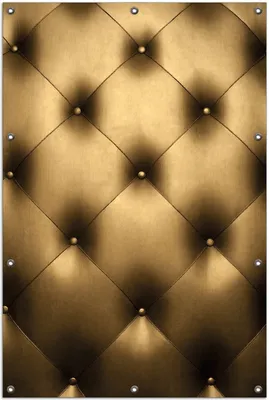 Produktbild von Wallario Outdoor-Poster für Garten oder Balkon, Motiv Goldene Ledertür, in ca. 100 x 150 cm