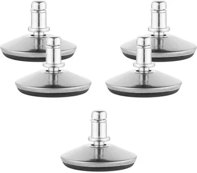 Productafbeelding van Unyqoos® Set van 5 vloerglijders voor bureaustoelen – bescherming voor harde vloeren (parket, laminaat, tegels), eenvoudige montage, stabiele basis