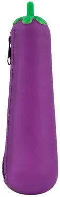 Produktbild von Silikon Pencil Case, schattig, aubergine, 20 * 5 * 5cm, multifunctioneel