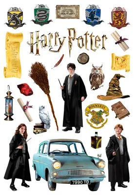 Image de Sanders & Sanders sticker mural gris Harry Potter - 601392 - 42,5 x 65 cm