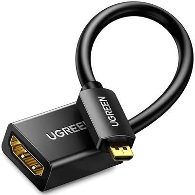 Zdjęcie produktu dla Ugreen 20134, 0,1 m, HDMI Typu D (Micro), HDMI Typu A (Standard), Czarny