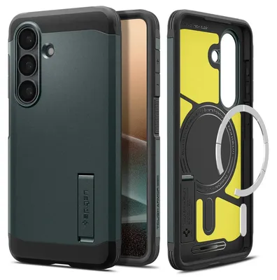 Obrázok produktu pre Spigen Tough Armor (Magfit), Ochranný obal, Samsung, Galaxy S26, 16 cm (6.3"), Tmavo zelená