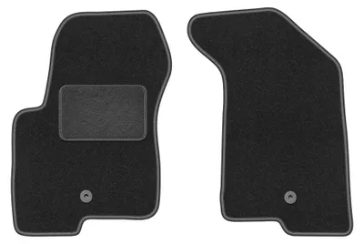 Produktbild von Velours-Fußmatten Vorne für Jeep Patriot 2006-2016 (Geländewagen) – 2-tlg, Graphit, passgenau – Wielganizator LUX