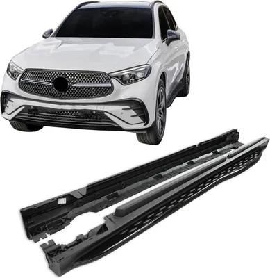 Image de Marche-Pieds Latéraux Compatible Avec Mercedes GLC Class C254 Depuis 2022, Marchepieds 2 piéces (droite et gauche), antidérapant