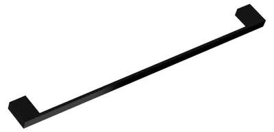 Produktbild von Stabiler Badetuchhalter Lenn 80cm Wand Handtuchhalter Alu Massiv Schwarz