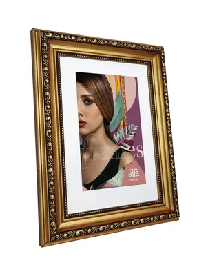 Obrázek produktu pro aFFa rámy, Goldi, plastový rámeček, rámeček na fotografie, ozdobný, vintage, obdélníkový, s přední stranou z akrylového skla, zlatý, 13x18 cm