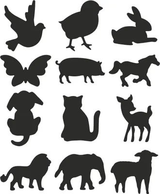 Produktbild von HEYDA 203687697 Display Motivstanzer klein Tiere Motivgröße: ca. 17 cm