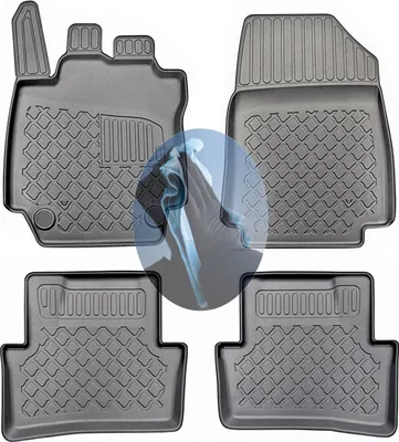 Produktbild von Z520610 TPE-Gummifußmatten kompatibel mit  Renault Capture  I 1 Steilheck Geländewagen SUV 5-türer 2013-2019