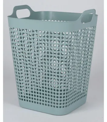 Produktbild von Wäschesammler FLEXI 48 Liter 41 × 39 × 51 cm – flexibler Wäschekorb in Pastellfarben, praktischer Wäschebehälter für Bad Schlafzimmer und Haushalt