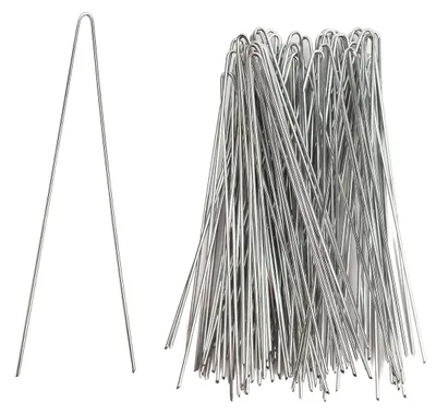 Productafbeelding van Set van 65 bloemistenpennen voor kransen en bloemstukken - verzinkt - 10 x 80 mm