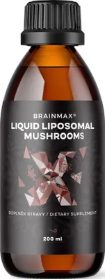 Obrázok produktu pre BrainMax Liposomal Vital Mushrooms, vitálne huby v lipozomálnej forme, 200 ml