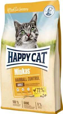 Produktbild von HAPPY CAT Minkas Hairball Control Geflügel 3 x 10 kg