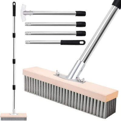 Produktbild von Straßen-Drahtbürste für Moos Silber 140 cm Robust Solide