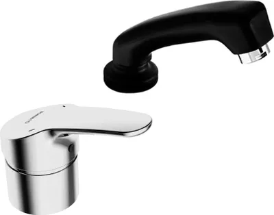 Produktbild von Hansa Einhand-Einlochbatterie für Friseur-WT HANSAMIX 0126 Rosette rund DN15 Chrom
