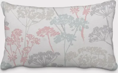 Produktbild von SCHÖNER LEBEN. Kissenhülle Blumen Gräser pastell mint rosa grau Größe 60x80cm (HxB) 60x80cm (HxB) Größe