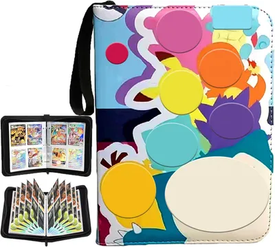 Produktbild von Pokemon Sammelalbum für Karten, 50 Seiten 400 Karten Kapazität, Sammelkarten Fotoalben, tragbare wasserdichte, Kindergeschenke