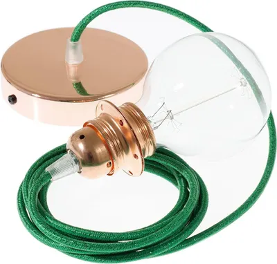 Produktbild von Creative Cables Rl06 Diy 2 M Hängeleuchte Pendel Für Lampenschirm Grün  Grün One Size