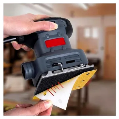 Produktbild von Schleifpapier 110x115mm mit Klett, 8 Löcher, 70 Stück, Körnung 240 | für Schwingschleifer