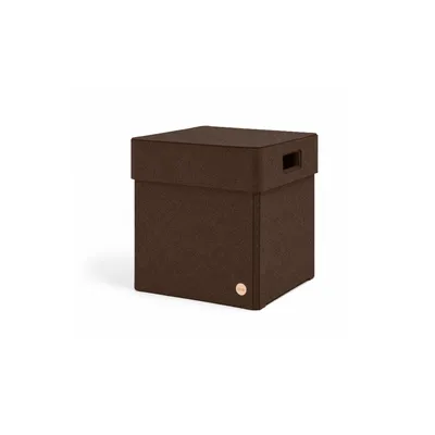 Produktbild von Aufbewahrungsbox CLASSIC Filz Gr. L (32x32x34 cm) mit Deckel in dunkelbraun meliert