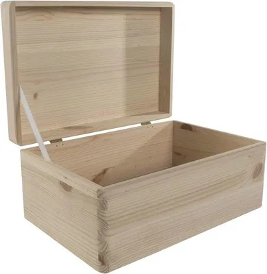 Produktbild von Aufbewahrungsbox aus Holz - 29,5 x 19,5 x 13,5 cm