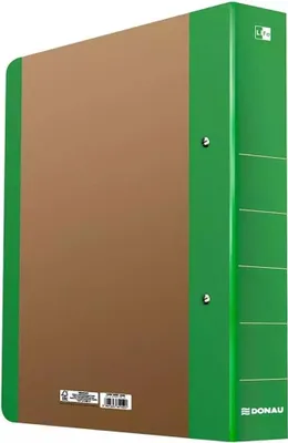 Produktbild von Segregator ringowy DONAU A4 zielony 50 mm 2-ringowy