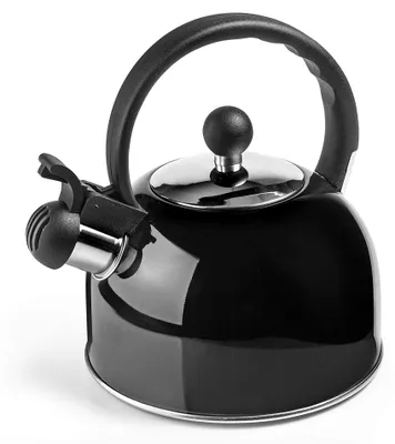 Produktbild von Ibili Flötenkessel für Induktion - 2.5L aus Edelstahl - Schwarz - Kessel mit Bakelitgriff