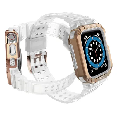 Obrázok produktu pre Ochranný remienok s puzdrom pre Apple Watch 7/6/5/4/3/2/Se 45/44/42Mm Pink