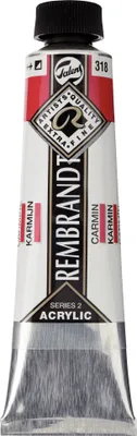 Immagine prodotto di Tubo di colore acrilico Rembrandt 40 ml carminio 318