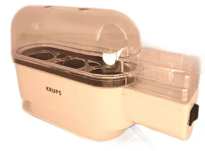 Produktbild von Krups EG2341, 3 Eier, Hart, Medium, Weich, Knopf, Schwarz, Weiß, 300 W, 221 mm