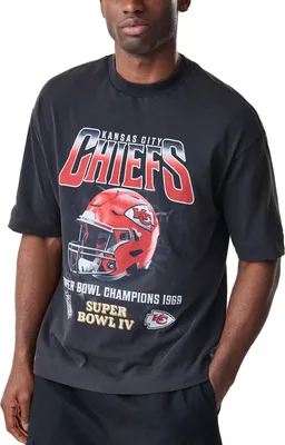 Produktbild von New Era Nfl Washed Boxy Kansas City Chiefs Kurzarm-t-shirt Schwarz S Herren Schwarz S